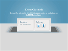 Tablet Screenshot of dubaiclassifieds.com